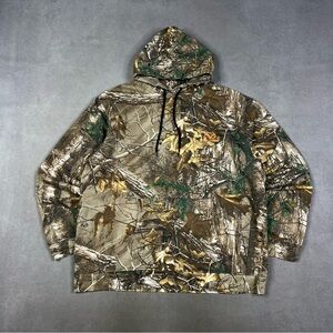 Realtree Camouflage Hoodie with Green and Brown Accents